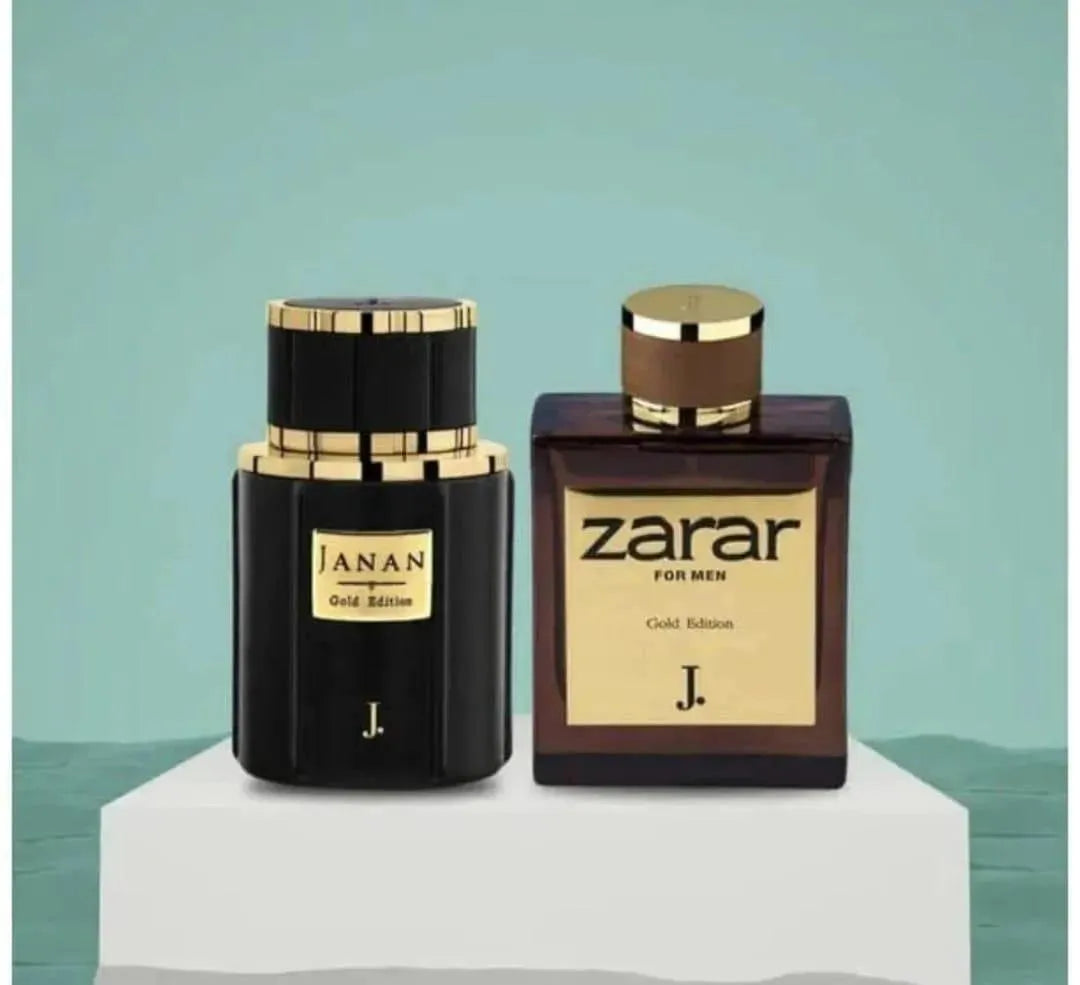Janan Zarar Luxury Floral Oil Perfume Set (100ml) - Unisex Concentrated Fragrance | Elegant Gift Box Edition